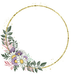 Fototapeta premium Floral Watercolor Clipart, Flower Border Clipart, Rustic Chic Boho Wedding Invite Logo Graphics