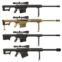 Modern American Sniper Rifle