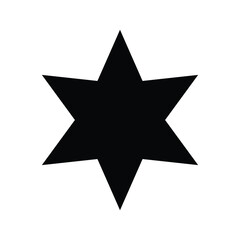 Obraz premium 6 six stars. illustration star icon. on white background