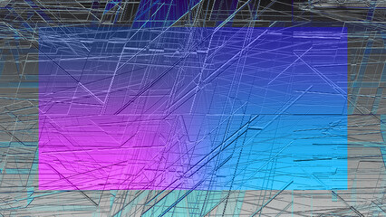 Abstract neon grunge border background image.