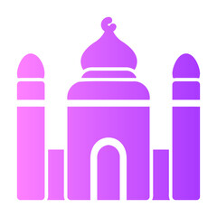 mosque gradient icon