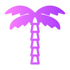 date palm gradient icon
