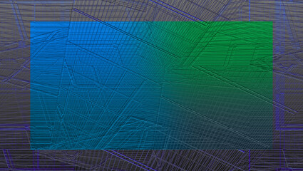 Abstract neon grunge border background image.