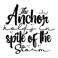 The anchor holds in spite of the Storm svg