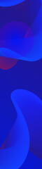 Abstract background using blue wave pattern with 3d effect, long portrait size.