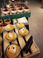 buffet food in a restaurant