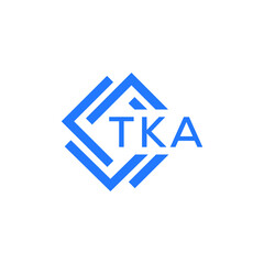 TKA technology letter logo design on white  background. TKA creative initials technology letter logo concept. TKA technology letter design.