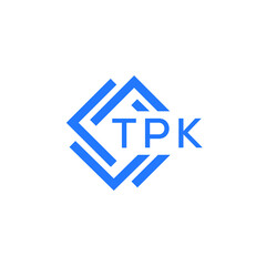 TPK technology letter logo design on white  background. TPK creative initials technology letter logo concept. TPK technology letter design.
