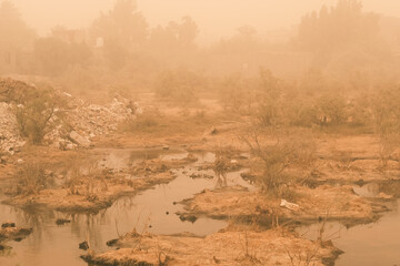 photo of sandstorm in iraq