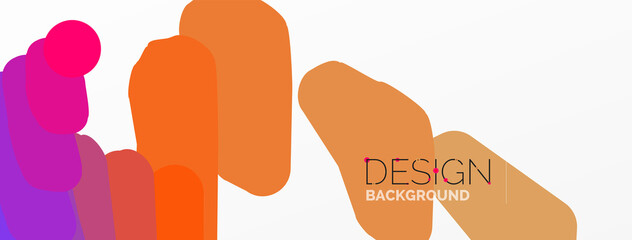 Background colorful shapes template. Wallpaper for concept of AI technology, blockchain, communication, 5G, science, business and technology