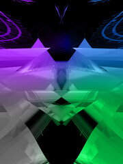 Fototapeta na wymiar Abstract psychedelic kaleidoscope pattern background image.