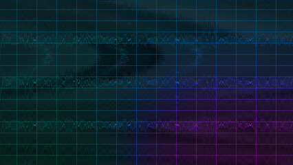 Abstract glitch art grid background image.