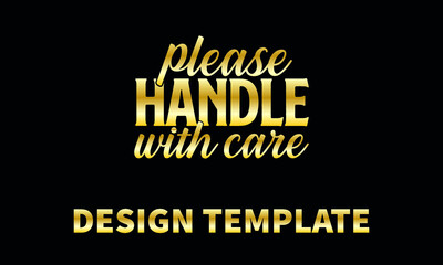 please handle with care1  vector logo monogram template