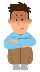 落ち込む男性1
