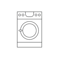 washing machine vector for website symbol icon presentation