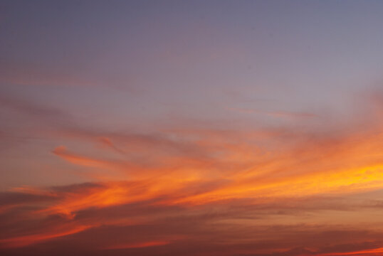 Brown Sky On The Background