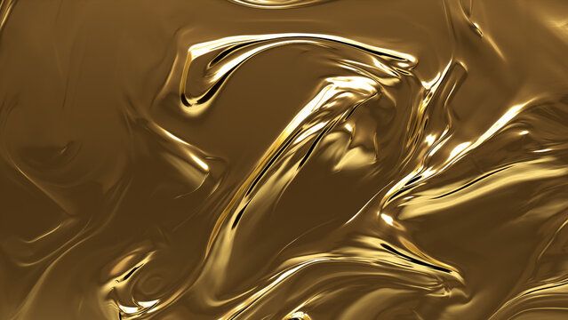 Premium Photo  Metallic liquid gold texture background