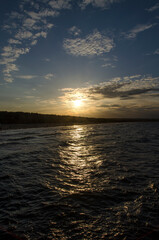 Zachód słońca nad morzem