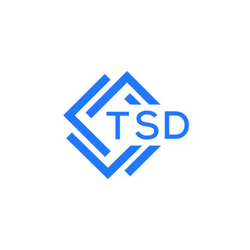 TSD technology letter logo design on white  background. TSD creative initials technology letter logo concept. TSD technology letter design.