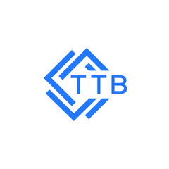 TTB technology letter logo design on white  background. TTB creative initials technology letter logo concept. TTB technology letter design.