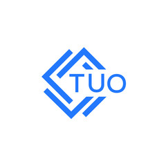 TUO technology letter logo design on white  background. TUO creative initials technology letter logo concept. TUO technology letter design.

