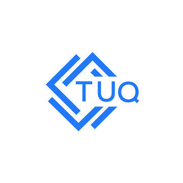 TUQ technology letter logo design on white  background. TUQ creative initials technology letter logo concept. TUQ technology letter design.
