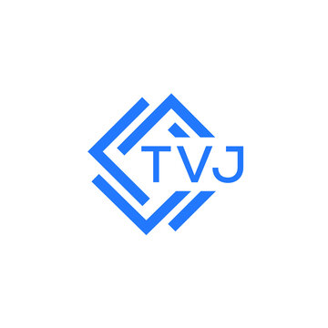 TVJ technology letter logo design on white  background. TVJ creative initials technology letter logo concept. TVJ technology letter design.
