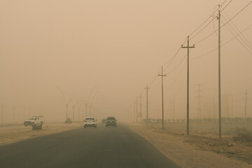 photo of sandstorm in Iraq