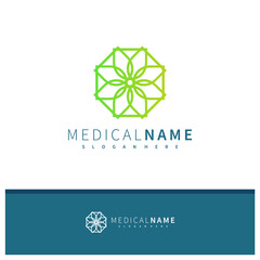 Abstract Leaf Luxury Logo Design. Creative flower Idea logos designs Vector illustration template