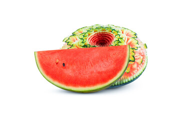 watermelon on white background