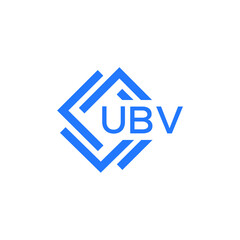 UBV technology letter logo design on white  background. UBV creative initials technology letter logo concept. UBV technology letter design.