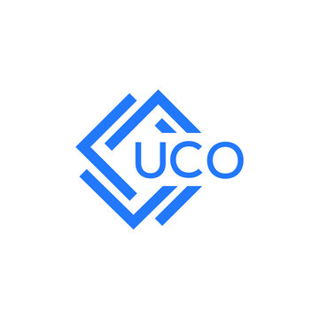 UCO technology letter logo design on white  background. UCO creative initials technology letter logo concept. UCO technology letter design.