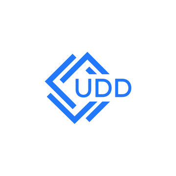 UDD technology letter logo design on white  background. UDD creative initials technology letter logo concept. UDD technology letter design.