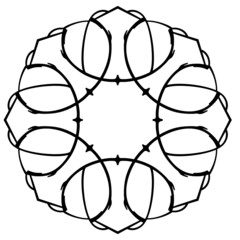 Mandala ornamental element