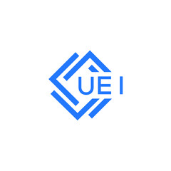 UEI technology letter logo design on white  background. UEI creative initials technology letter logo concept. UEI technology letter design.
