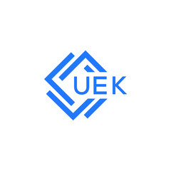 UEK technology letter logo design on white  background. UEK creative initials technology letter logo concept. UEK technology letter design.
