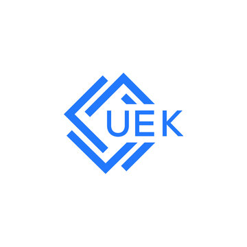 UEK technology letter logo design on white  background. UEK creative initials technology letter logo concept. UEK technology letter design.
