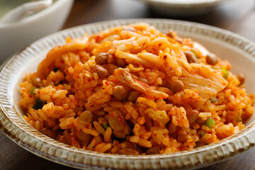 キムチ納豆チャーハン
