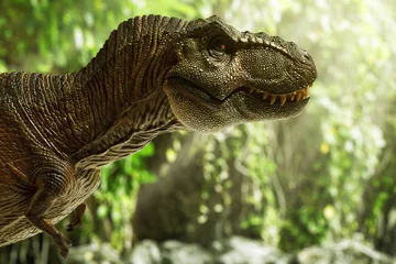 Crédence de cuisine en verre imprimé Dinosaures Dinosaur trex tyrannosaurus rex toy