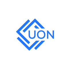 UON technology letter logo design on white  background. UON creative initials technology letter logo concept. UON technology letter design.
