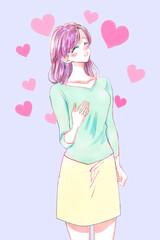 美しい中年女性