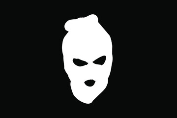 black and white mask