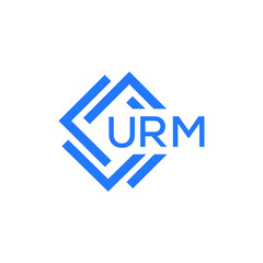 URM technology letter logo design on white  background. URM creative initials technology letter logo concept. URM technology letter design.
