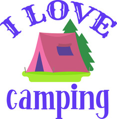 camping t shirt and svg design