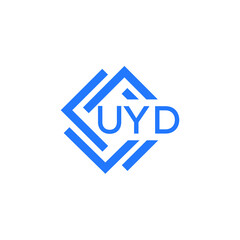 UYD technology letter logo design on white  background. UYD creative initials technology letter logo concept. UYD technology letter design.
