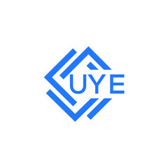 UYE technology letter logo design on white  background. UYE creative initials technology letter logo concept. UYE technology letter design.