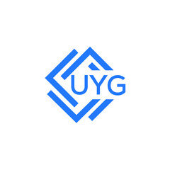 Obraz premium UYG technology letter logo design on white background. UYG creative initials technology letter logo concept. UYG technology letter design.
