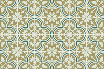 seamless pattern of tile design