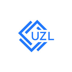 UZL technology letter logo design on white  background. UZL creative initials technology letter logo concept. UZL technology letter design.