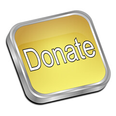 Donate Button - 3D illustration